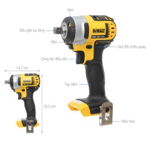 Máy vặn bu lông động lực pin Dewalt DCF880N-KR (Chưa kèm Pin & Sạc)