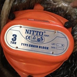 3 tấn Pa lăng xích kéo tay 3 mét Nitto 30VP5