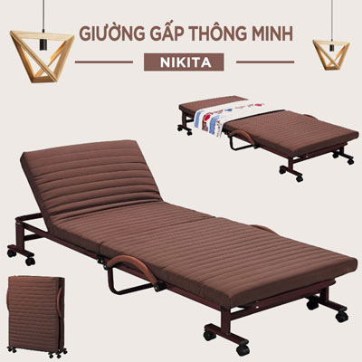 GIƯỜNG GẤP VĂN PHONG NÂNG ĐẦU HQ-75 GIƯỜNG GẤP VĂN PHONG NÂNG ĐẦU HQ-75