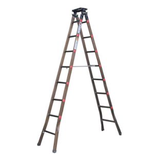 Thang nhôm chữ A phổ thông 3m Boodoor N30 (Xi nâu)