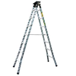 Thang nhôm phổ thông hộp mâm trắng BooDoor HM25