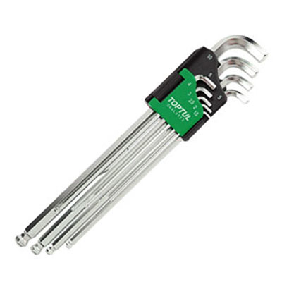 Bộ lục giác đầu bi 9 món TOPTUL GAAL0922 Bộ lục giác đầu bi 9 món TOPTUL GAAL0922