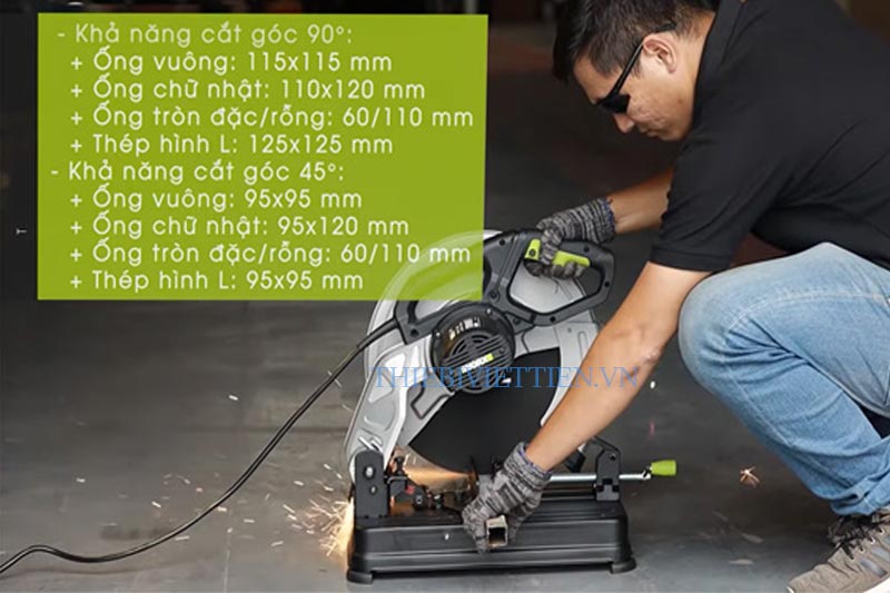 Máy cắt sắt Worx Green WU763 (2.400W, 355mm)