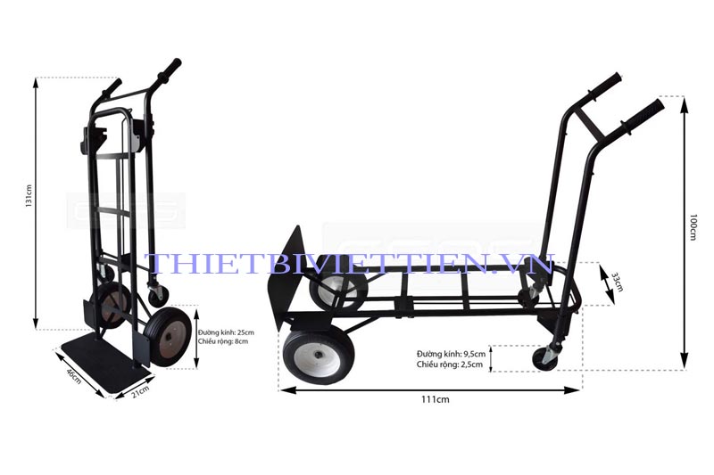 Xe đẩy hàng đa năng 04 bánh CSPS VNTR2100BB1B