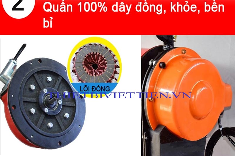Pa Lăng Xích Điện 4 Tấn 5 Mét 380V KENBO DHS5T5m