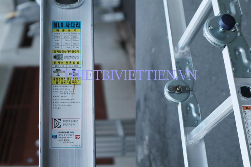 Thang Nhôm Gấp 4 Khúc Hàn Quốc IG MLA-49
