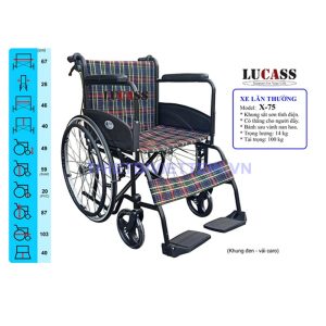 Xe lăn sơn có thắng LUCASS X-75