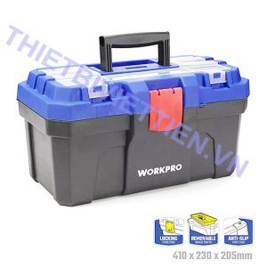Thùng đồ nghề bằng nhựa 410mm Workpro WP283001